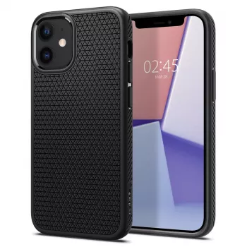Dėklas Spigen Liquid Air iPhone 12 / 12 Pro juodas