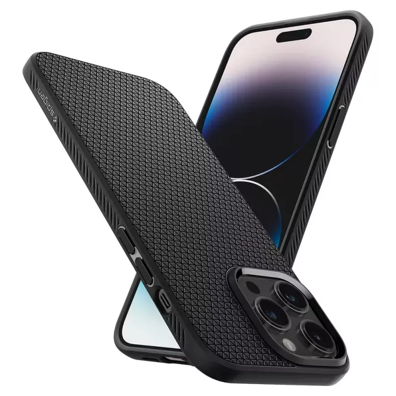 Dėklas Spigen Liquid Air iPhone 14 Pro Max 17 cm Juodas