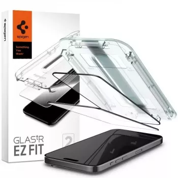 Apsauginis stiklas Spigen AGL06893 Apple iPhone 15 Pro atsparus įbrėžimams