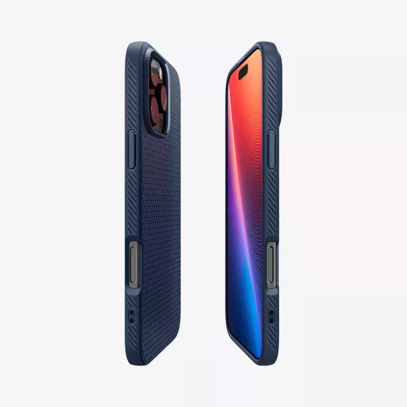 Spigen Liquid Air dėklas iPhone 16 Pro Max, tamsiai mėlynas