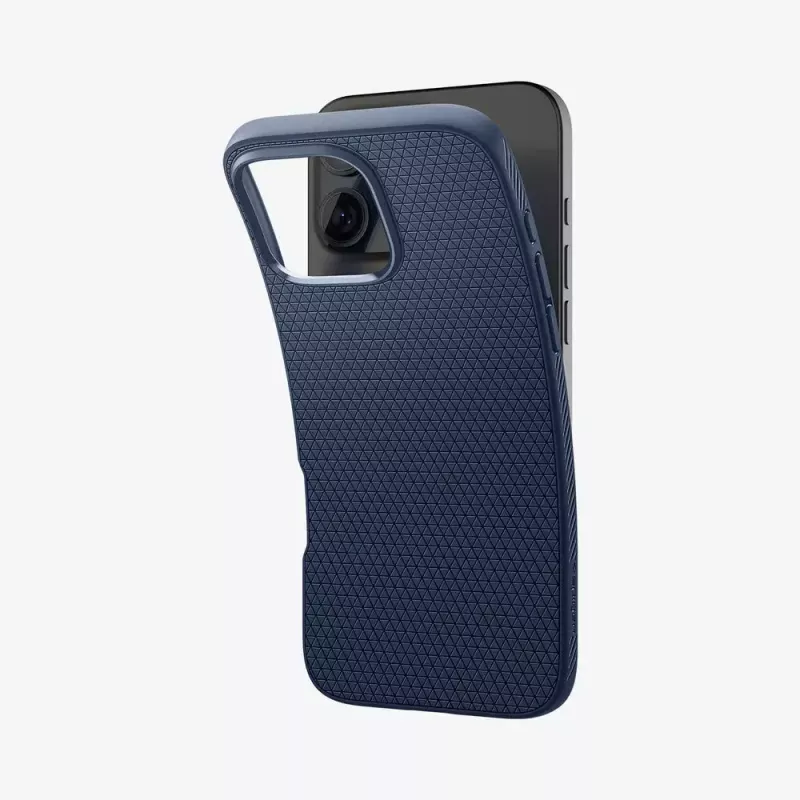 Spigen Liquid Air dėklas iPhone 16 Pro Max, tamsiai mėlynas