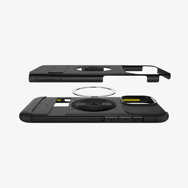 Spigen Slim Armor (MagFit) dėklas iPhone 16 Pro Max juodas 17,5 cm