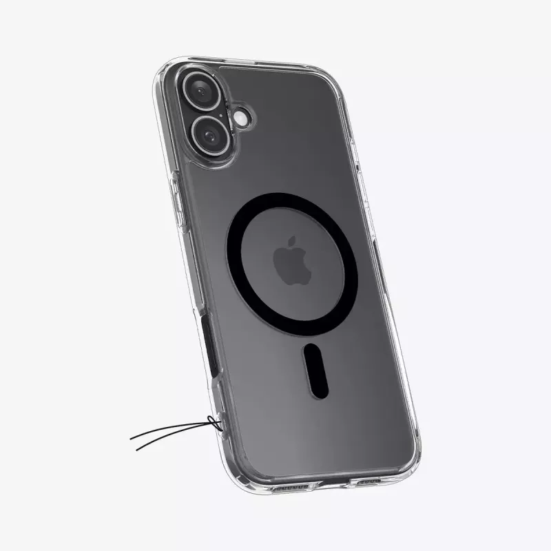 Spigen Ultra Hybrid (MagFit) mobiliojo telefono dėklas Juodas Peršviečiamas iPhone 16 Plus