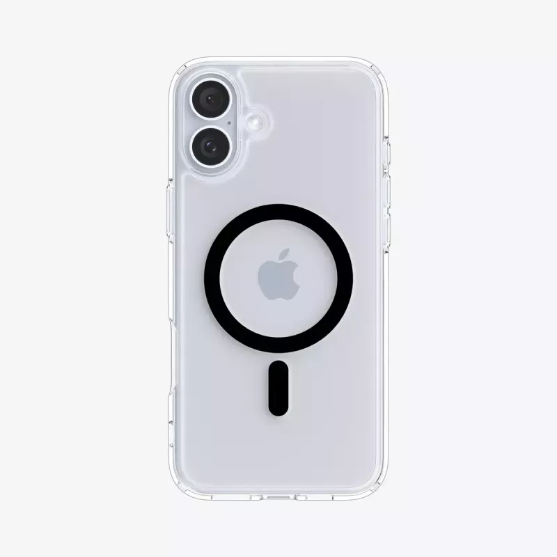 Spigen Ultra Hybrid (MagFit) mobiliojo telefono dėklas Juodas Peršviečiamas iPhone 16 Plus