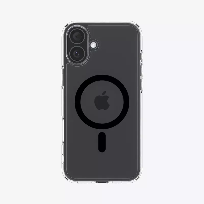 Spigen Ultra Hybrid (MagFit) mobiliojo telefono dėklas Juodas Peršviečiamas iPhone 16 Plus