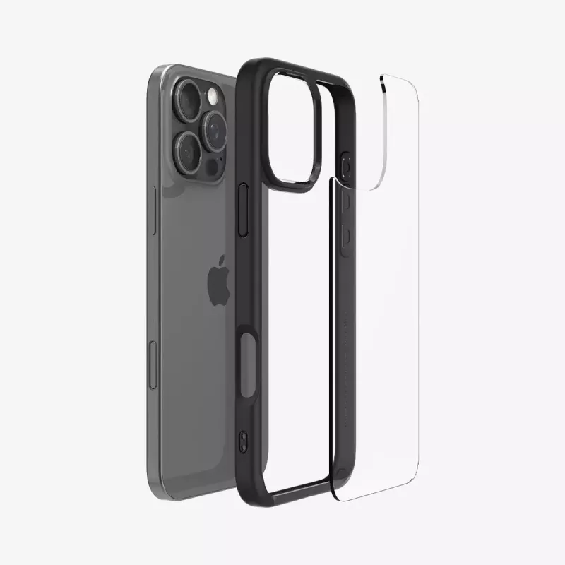 Spigen Ultra Hybrid dėklas iPhone 16 Pro juodas