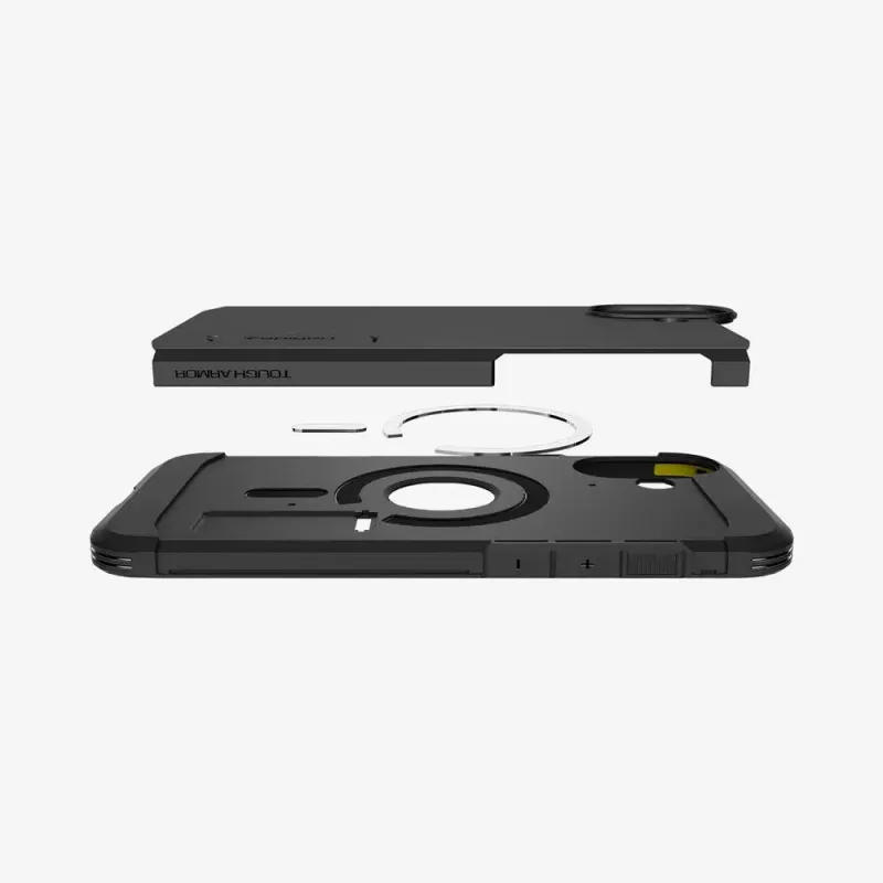 Spigen Tough Armor AI (MagFit) dėklas telefonui Apsauginis Juoda 15.5 cm