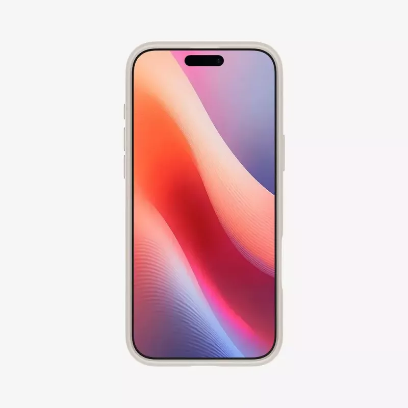 Spigen Ultra Hybrid (MagFit) mobiliojo telefono dėklas – smėlio spalvos permatomas