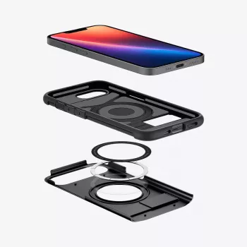 Dėklas Spigen Slim Armor iPhone 16e Juodas