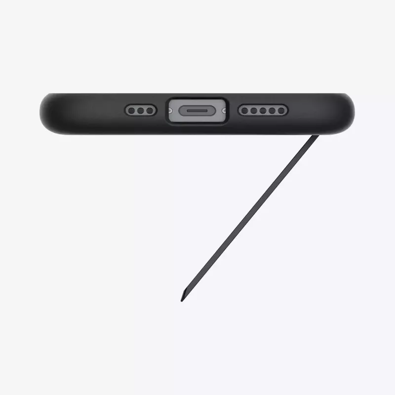 Dėklas Spigen Slim Armor iPhone 16e Juodas