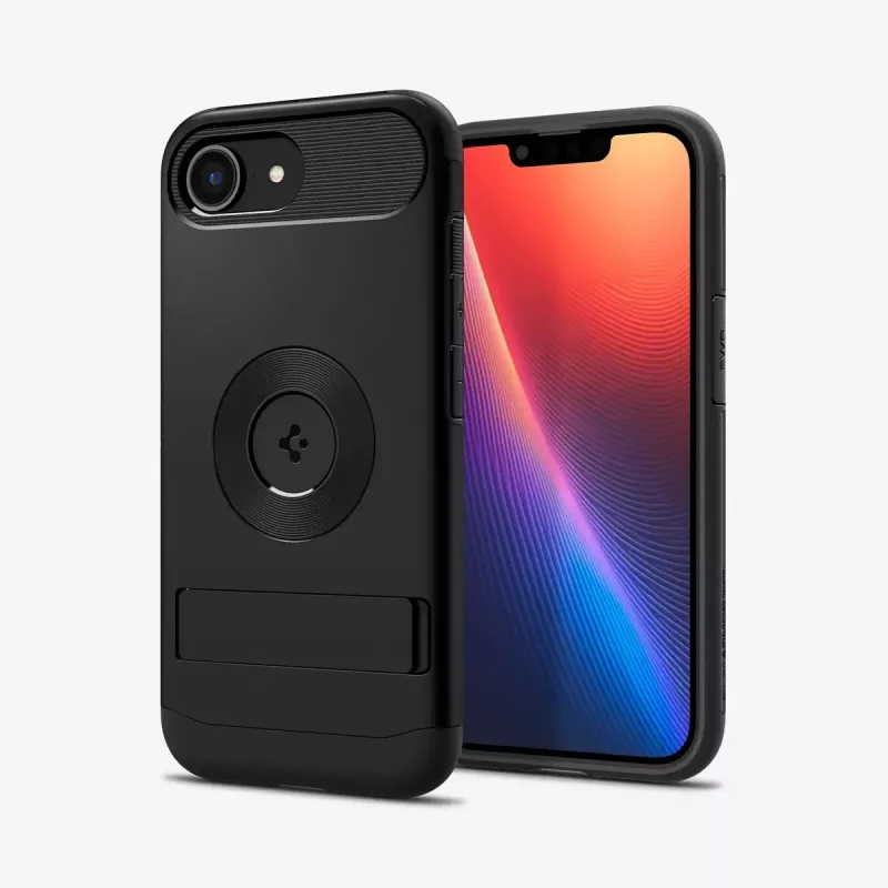 Dėklas Spigen Slim Armor iPhone 16e Juodas