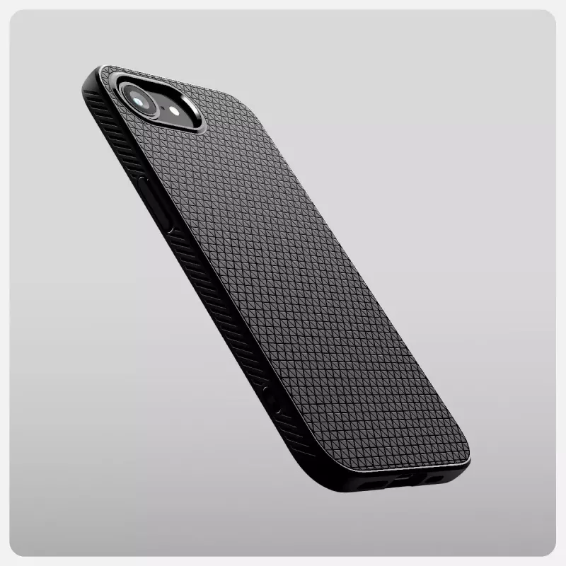 Dėklas Spigen Liquid Air iPhone 16e, matinė juoda