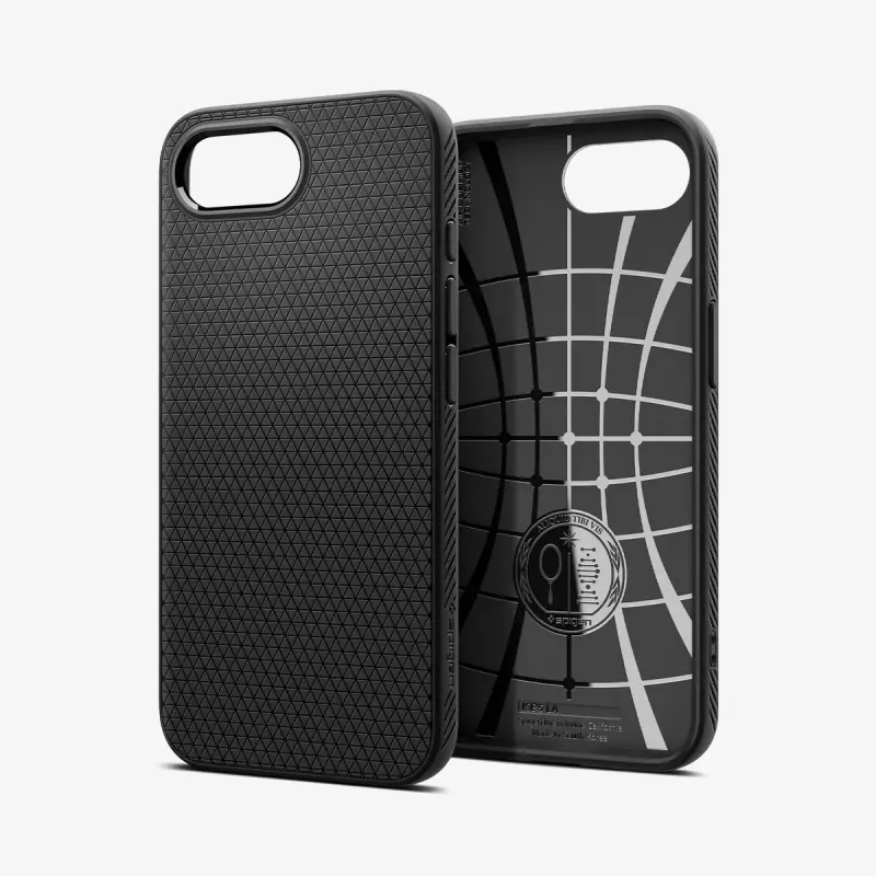 Dėklas Spigen Liquid Air iPhone 16e, matinė juoda