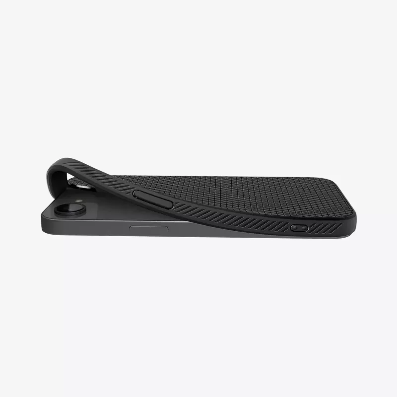 Dėklas Spigen Liquid Air iPhone 16e, matinė juoda