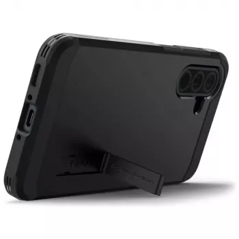 Apsauginis dėklas Spigen Tough Armor, Samsung Galaxy A36 5G, dviejų sluoksnių, juodas