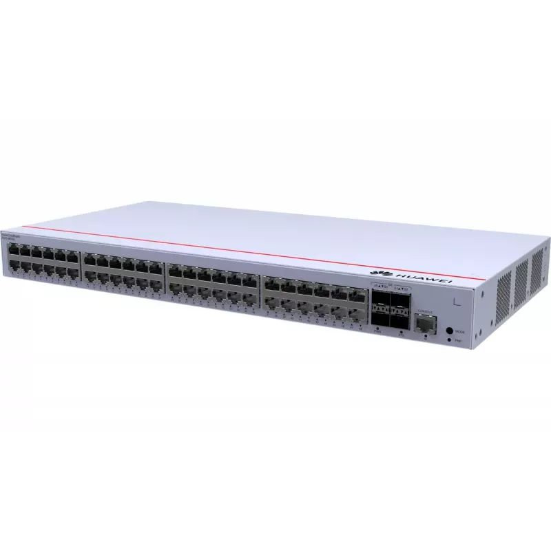 Switch HUAWEI CloudEngine S310-48T4S — 48x Gigabit Ethernet (10/100/1000), 1U, RJ-45 konsolė, pilka