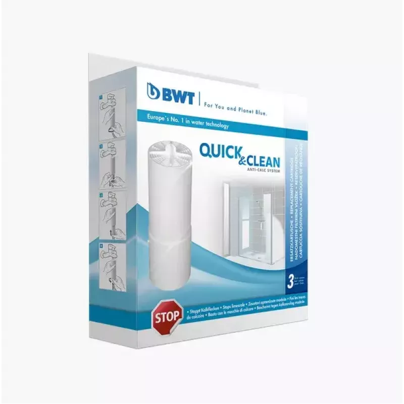 BWT Quick & Clean atsarginiai kalkių šalinimo filtro kasetės, 3 vnt.
