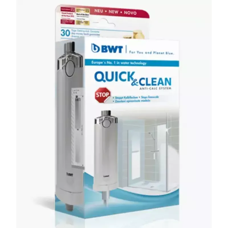 BWT Quick & Clean vandens filtro sistema nuo kalkių, balta