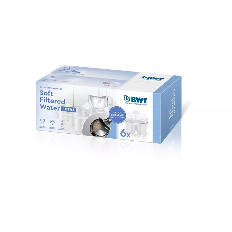 BWT 814560 vandens filtro ąsotis su 6 kasetėmis, 120 L talpa