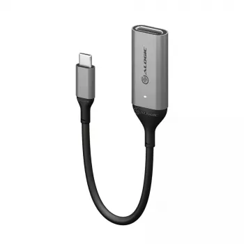 ALOGIC 15cm Ultra USB-C vyriškas į DisplayPort moterišką adapterį 4K 60Hz