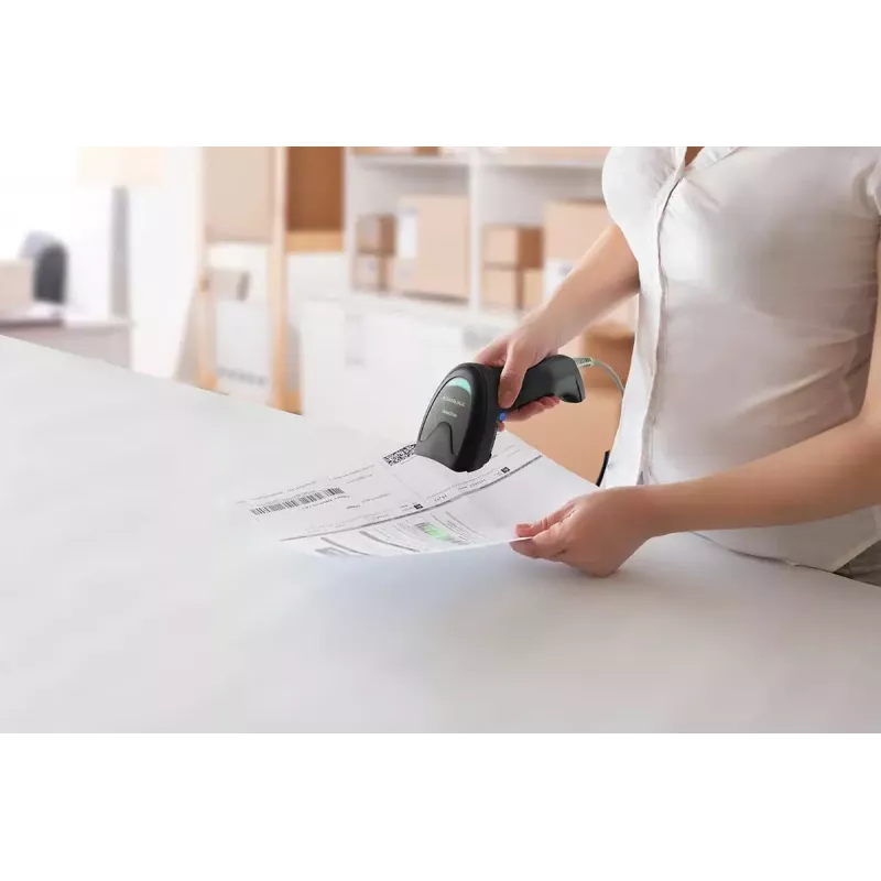 Nešiojamas brūkšninių kodų skaitytuvas Datalogic QD2220-BK 1D LED Laidinis Juodas