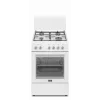Simfer 4403SERBB dujinė viryklė su elektrine orkaite, balta, 50 cm