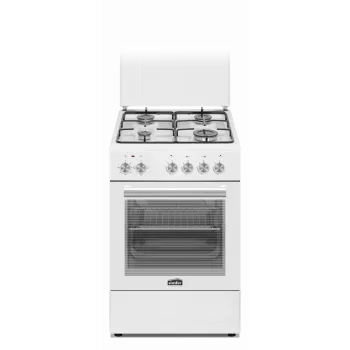 Simfer 4403SERBB dujinė viryklė su elektrine orkaite, balta, 50 cm