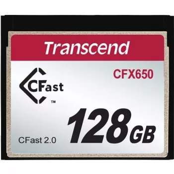 TRANSCEND CFX650 CFast 2.0 128 GB kortelė, skaitymo greitis 510 MB/s, MLC