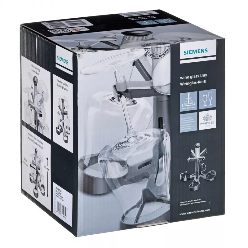 Siemens SZ73300 pilkas vyno taurių laikiklis indaplovei