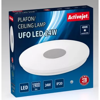 Modernus LED lubinis šviestuvas Activejet UFO LED 24W
