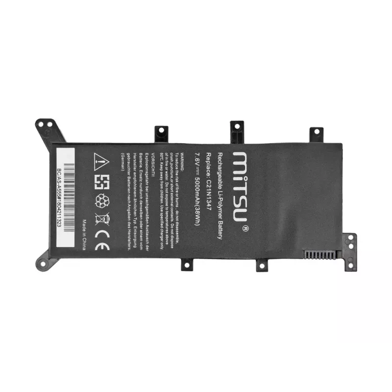 MITSU baterija, skirta ASUS A555, F555, K555 (5000 mAh)