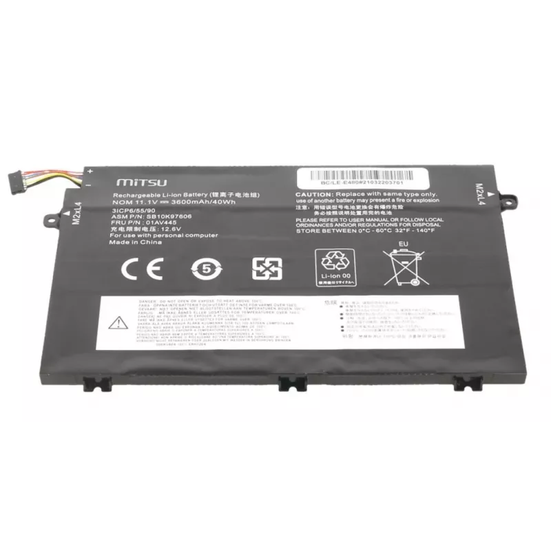 Mitsu baterija, skirta Lenovo BC/LE-E480, 3600mAh (40Wh) 11,1V