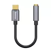 Baseus L54 garso adapteris USB-C + 3,5 mm mini jack (juoda-pilka)