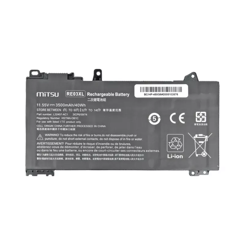 Mitsu baterija HP 430 G6 / 450 G6 3500 mAh (40 Wh) 11,55 V
