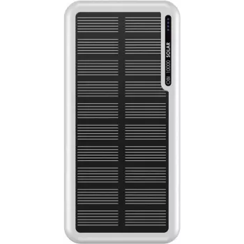 Boompods Obi 10 000 mAh saulės energijos powerbankas – baltas