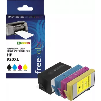 freecolor kasetė HP 920XL spalvota BK/C/M/Y perdirbta - suderinama