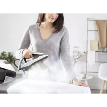 Tefal Express Power SV8130 2800 W 1.8 L lygintuvas su garo generatoriumi Durilium AirGlide Autoclean padas Juoda, Balta