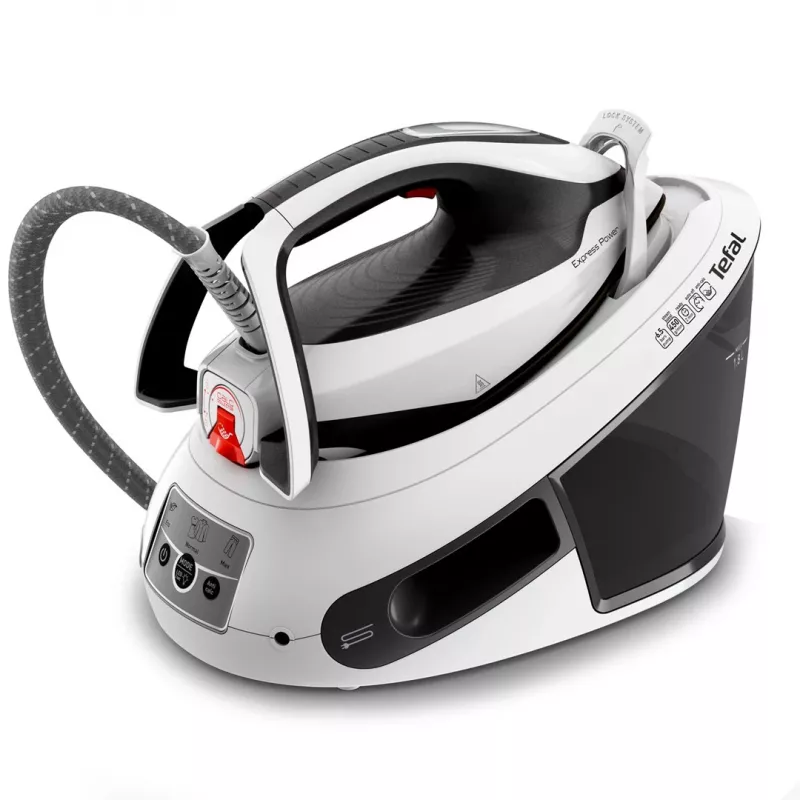 Tefal Express Power SV8130 2800 W 1.8 L lygintuvas su garo generatoriumi Durilium AirGlide Autoclean padas Juoda, Balta