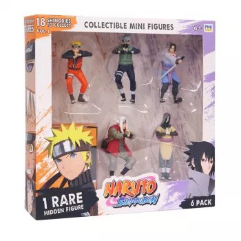 Naruto Shippuden figūrėlės – 6 vnt. rinkinys Deluxe Edition VER. B