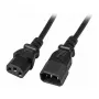 EFB-Elektronik ilginimo laidas C14 180° - C13 180°, juodas, 0,5 m, 3 x 0,75 mm²
