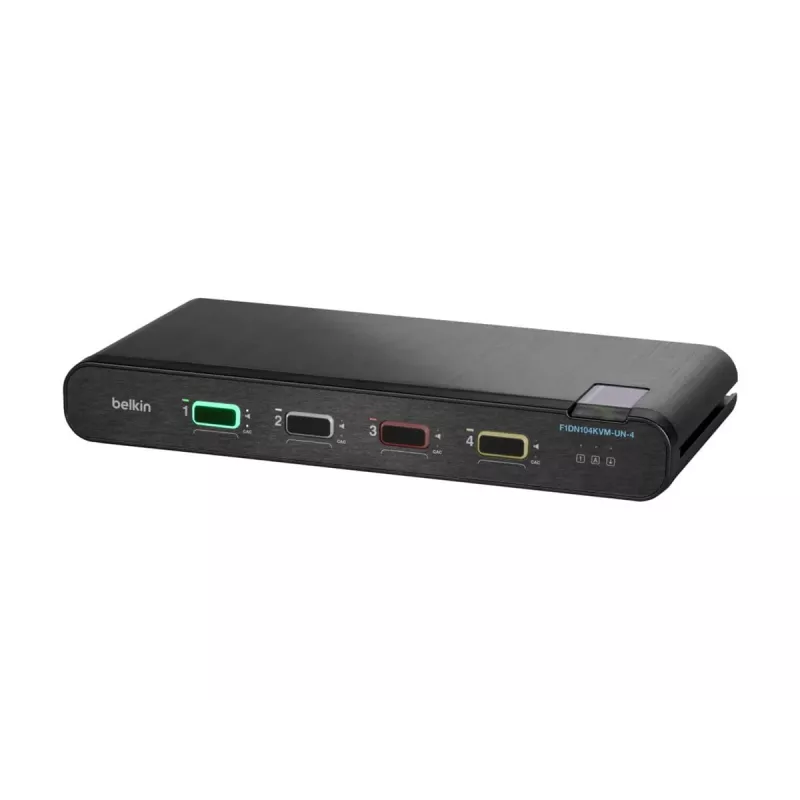 Belkin F1DN104KVM-UNN4 saugus KVM jungiklis (DP/HDMI, 4 prievadai)