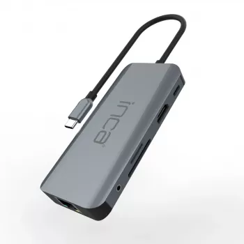 INCA ITPC-10TX USB-C 9-in-1 adapteris