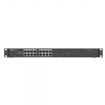 Reyee 16 prievadų 1000Mbps + 2 Gigabit SFP prievadai, 16 prievadų su PoE/PoE+ - tinklo jungiklis - 1 Gbps