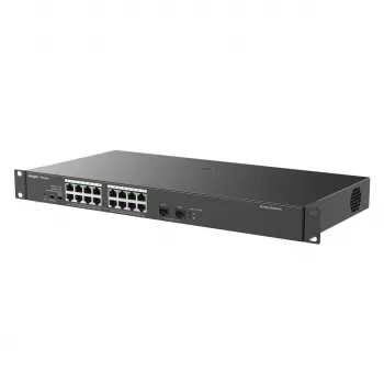 Reyee 16 prievadų 1000Mbps + 2 Gigabit SFP prievadai, 16 prievadų su PoE/PoE+ - tinklo jungiklis - 1 Gbps