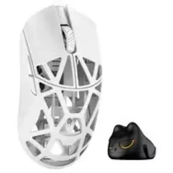 WLMouse Beast X Mini Pro Solid Sides Gaming Maus Omron Optical Switches (MINI-SHIXIN-WHITE-O)