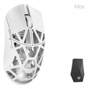 WLMouse Beast X Max Solid Sides Gaming Maus Omron Optical Switches (MAX-MILKY WHITE-O-SHIXIN)