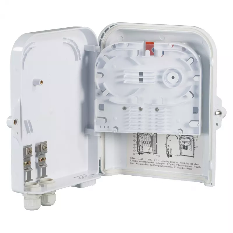 FTTH IP65 jungiamoji dėžė 16 skaidulų, 8 jungtuvams ir skaidulų atsargai, EFB-Elektronik (FTTH-BOX-OUT-2)