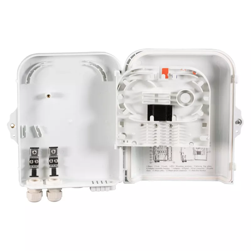 FTTH IP65 jungiamoji dėžė 16 skaidulų, 8 jungtuvams ir skaidulų atsargai, EFB-Elektronik (FTTH-BOX-OUT-2)