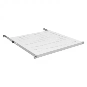 Fiksuota lentyna 19 inch (0,5U) EFB Elektronik 19 inch stelažui, gylis 350–450 mm, apkrova 70 kg, 600 mm spintele, RAL7035