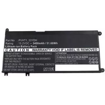 CoreParts 7FHHV-CP nešiojamojo kompiuterio baterija 52Wh Li-ion 15,2V 3400mAh juoda